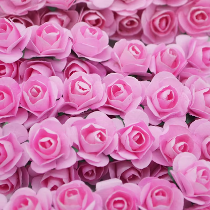 Artificial Rose Paper Flower Bunch - Light Pink