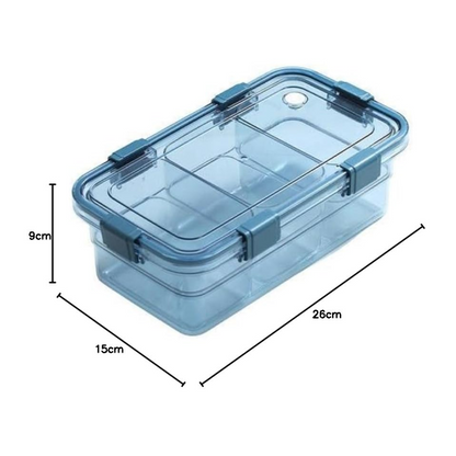 Rectangle Storage Container with 3 Compartment