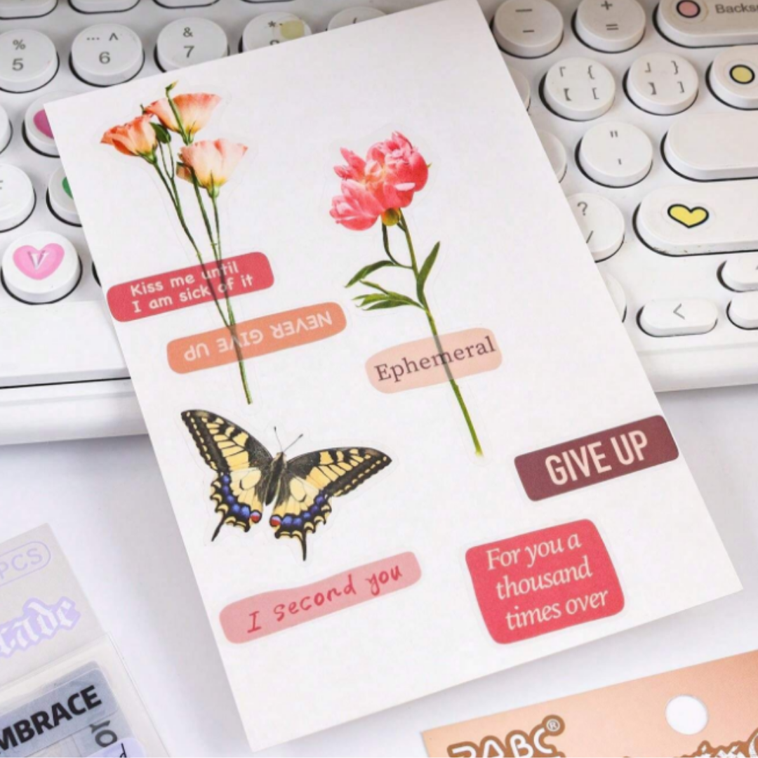 6 Sheets Motivational Quotes Sticker