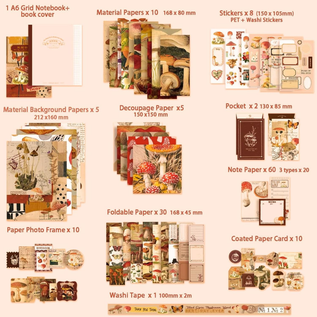 Scrapbook Kit,  Mushroom In The Winds