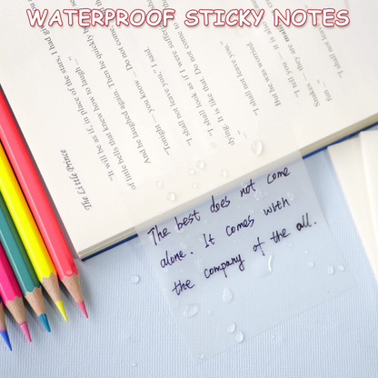 Transparent Sticky Notes Pad Clear Sticky Notes, 50 Sheets