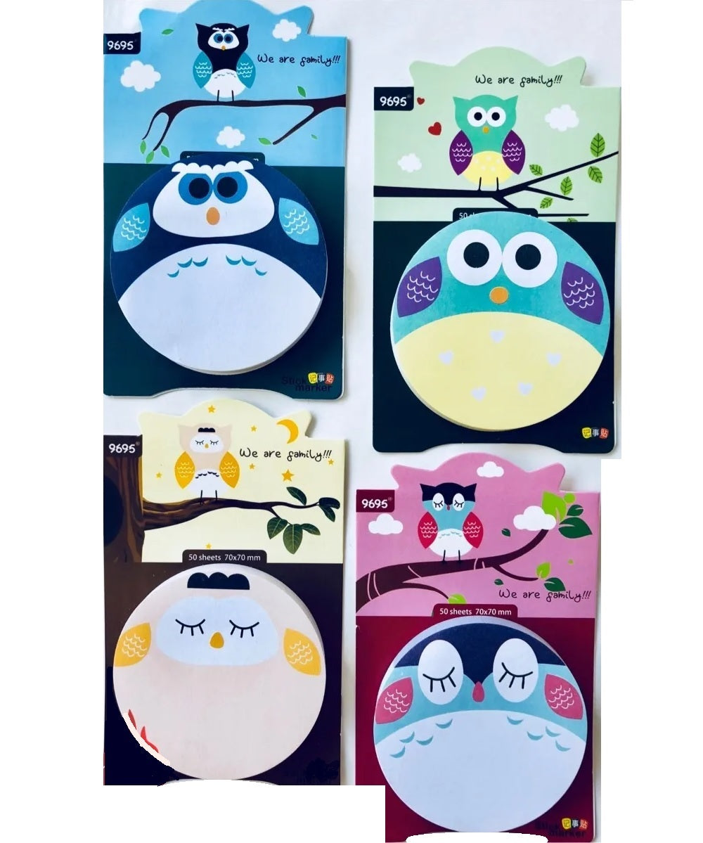 Cartoon Sticky Notes Set Index Tab