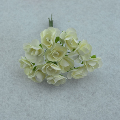 Artificial Rose Paper Flower - Off White