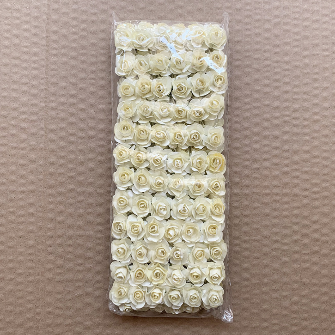 Artificial Rose Paper Flower - Off White