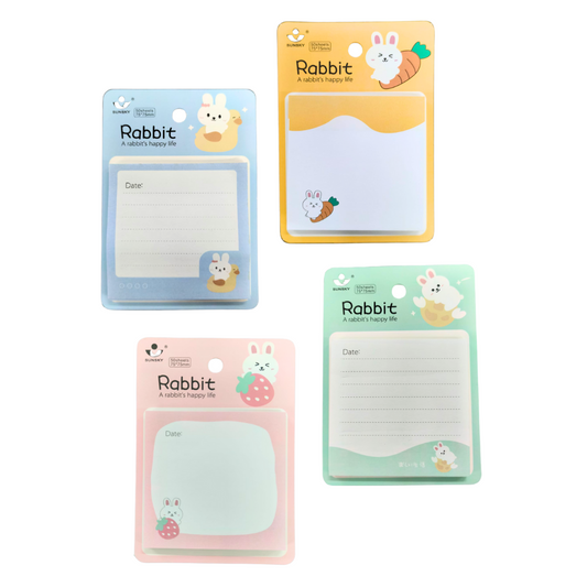 Cute Print Sticky Notes Set Post It, Pack of 4, 200 Sheets