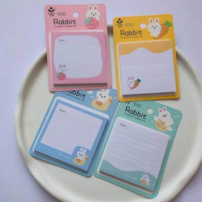 Cute Print Sticky Notes Set Post It, Pack of 4, 200 Sheets