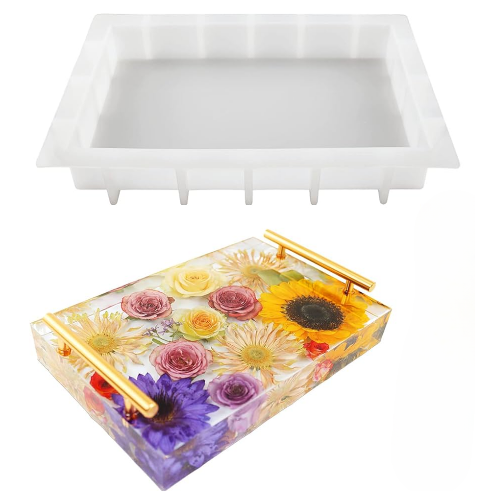 Deep Casting Resin Art Kit Rectangle Shape Mould 8 inch