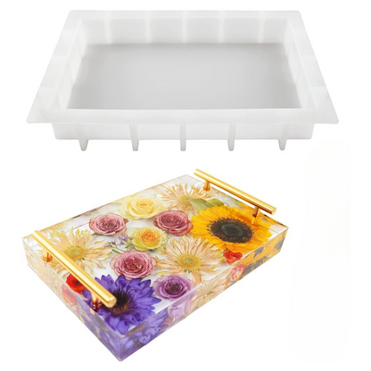 Deep Casting Resin Art Kit Rectangle Shape Mould 8 inch