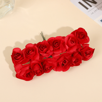 Artificial Rose Handmade Paper Flower - Red