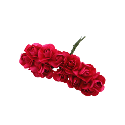 Artificial Rose Handmade Paper Flower - Red