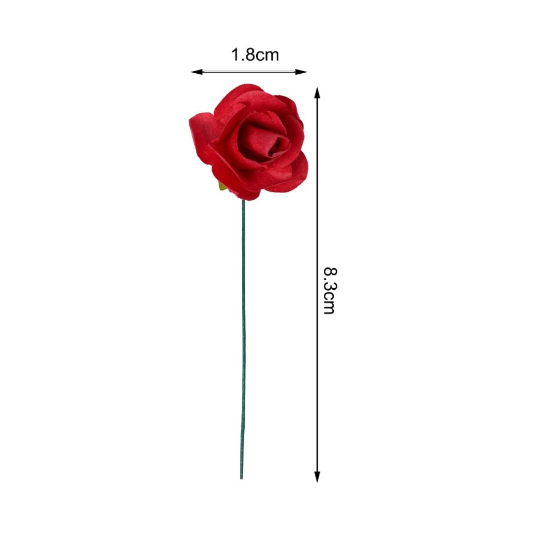 Artificial Rose Handmade Paper Flower - Red