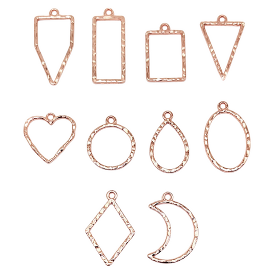 Designer Bezel (10 Pcs, Rose Gold)