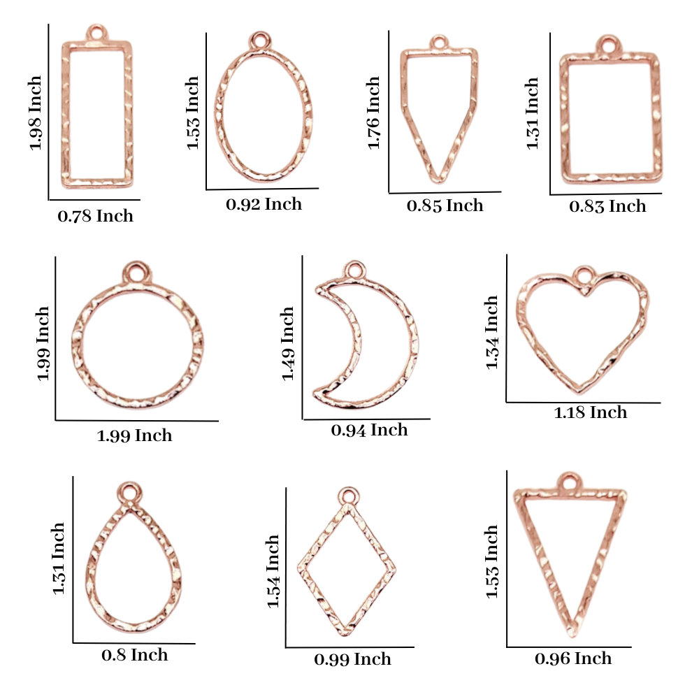 Designer Bezel (10 Pcs, Rose Gold)