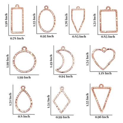 Designer Bezel (10 Pcs, Rose Gold)