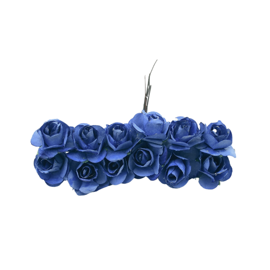 Artificial Rose Handmade Paper Flower - Royal Blue