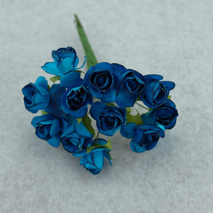 Artificial Rose Handmade Paper Flower - Royal Blue