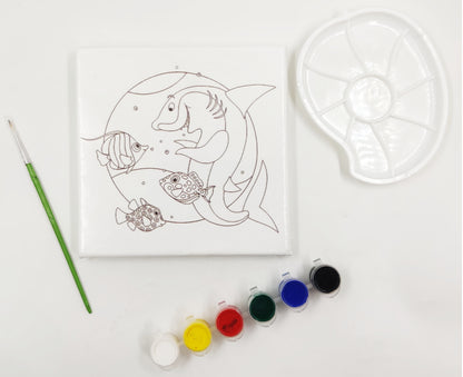 Printed Canvas Painting Kit for Kids