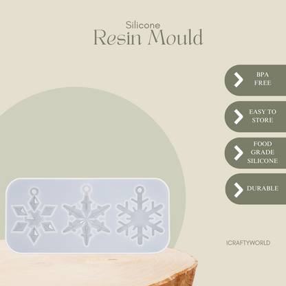 Snowflakes Small Mold 15 X 7 CM