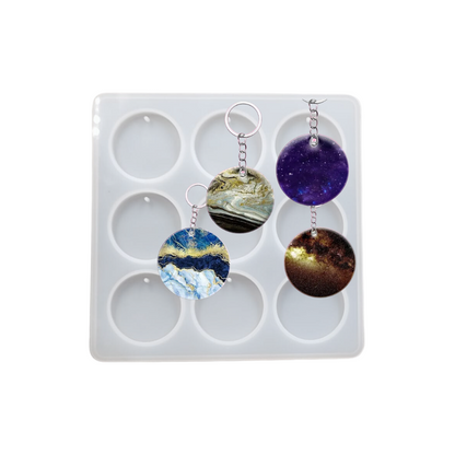 Round Pendant Keychain Mould