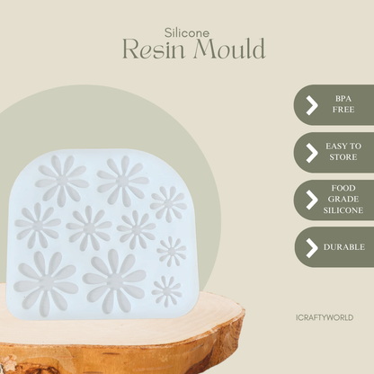 3D Daisy Flower Mould