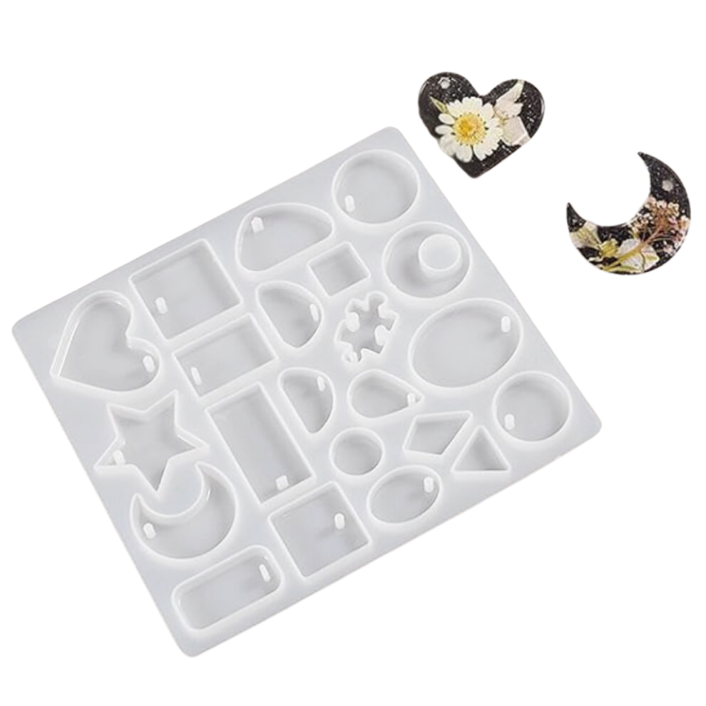 Silicone Round Jewellery Mold with Hole No 15