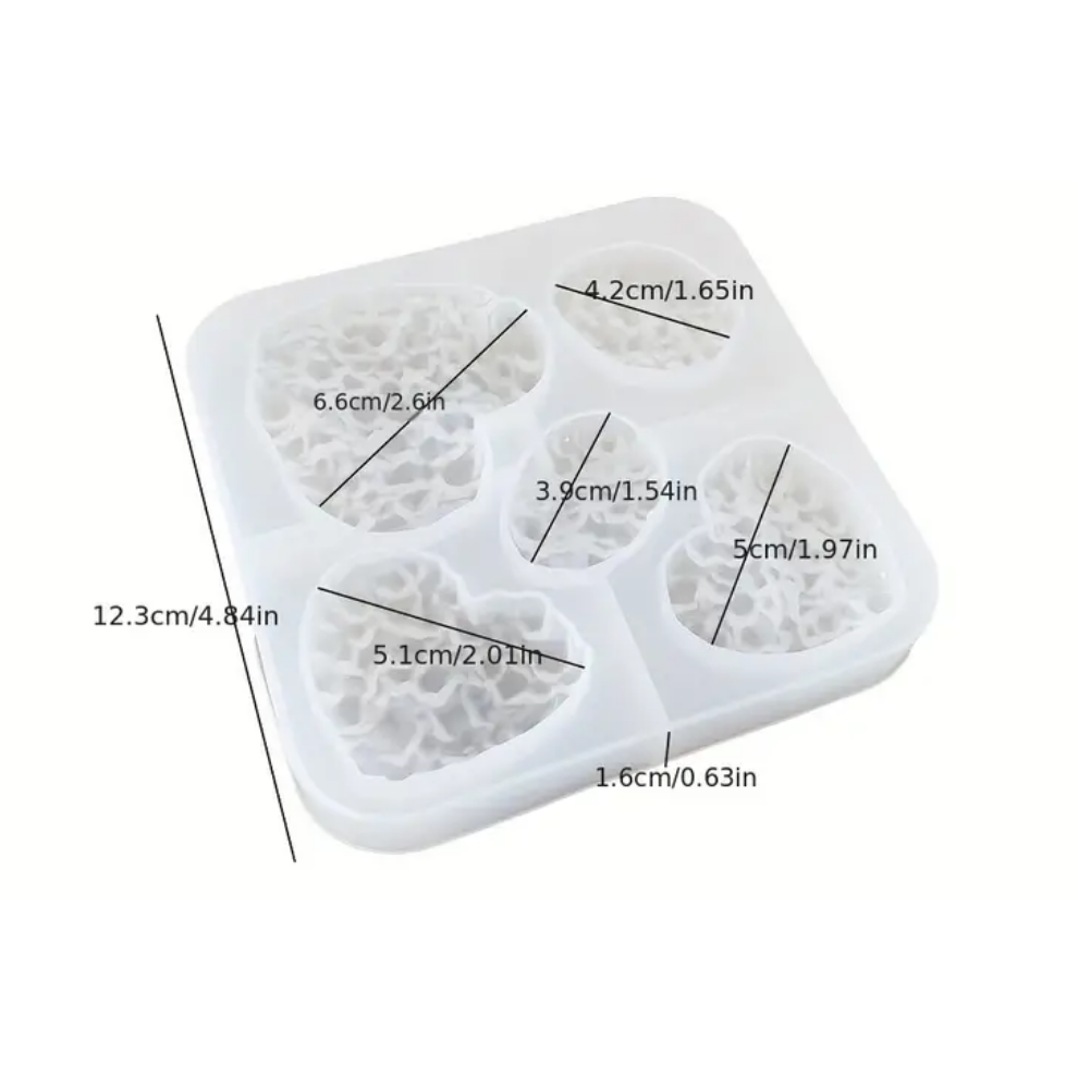 Silicone Heart Jewelry Mold