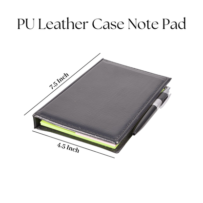 Sticky Notes Pad Diary Style Memo Pad with Clip Holder and Pen