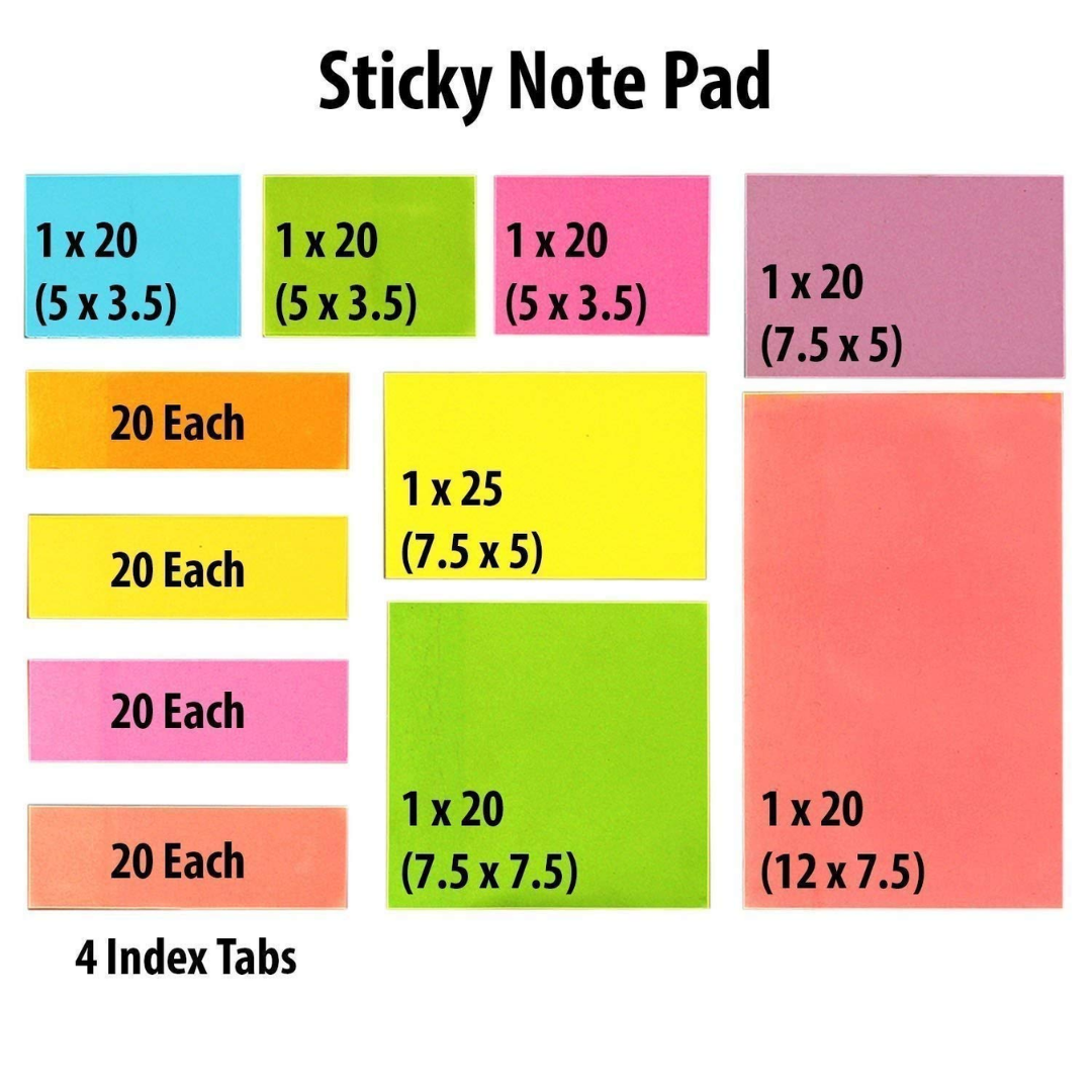 Sticky Notes Page Marker Binder