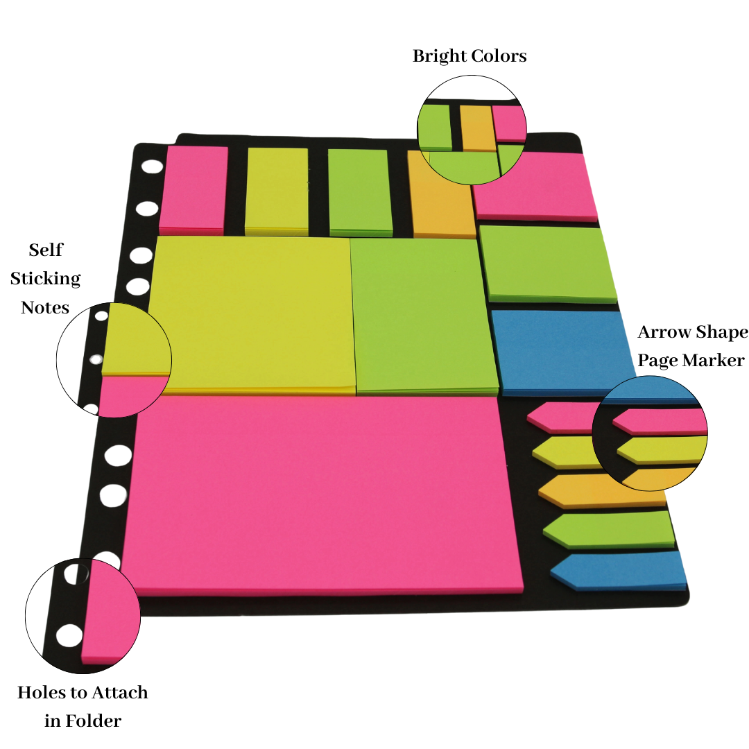 Sticky Notes Page Marker Binder