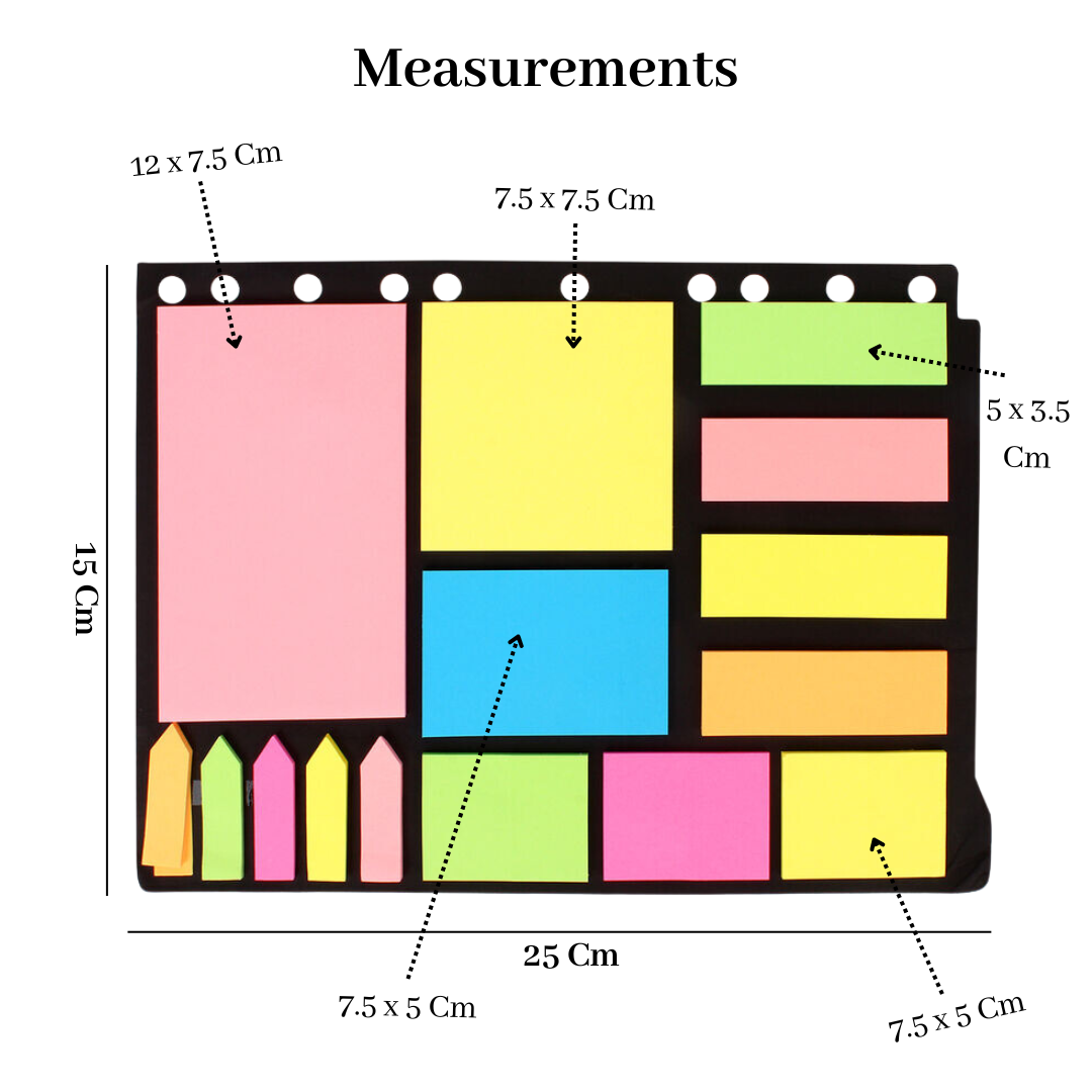Sticky Notes Page Marker Binder
