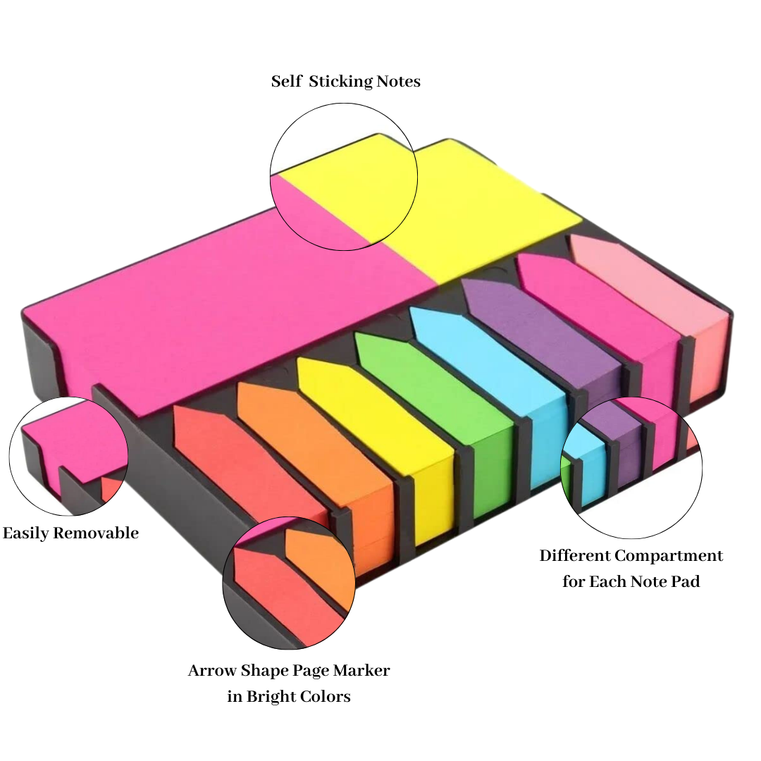Sticky Notes Set Memo Pad Page Marker Flag
