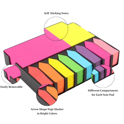 Sticky Notes Set Memo Pad Page Marker Flag