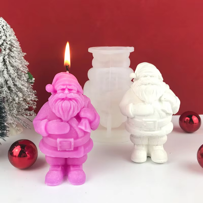 Silicone Candle Mould - Santa Claus