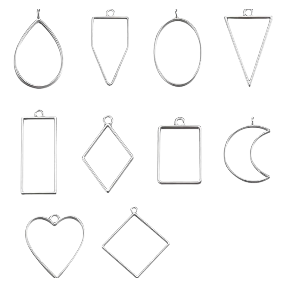 Open Bezel (10 Pcs, Silver)