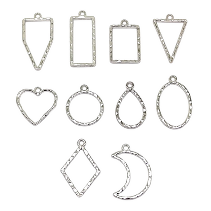 Designer Bezel (10 Pcs, Silver)