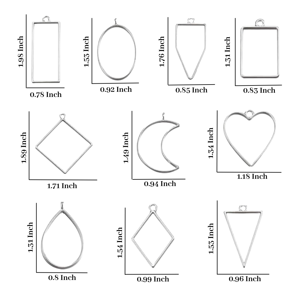Open Bezel (10 Pcs, Silver)