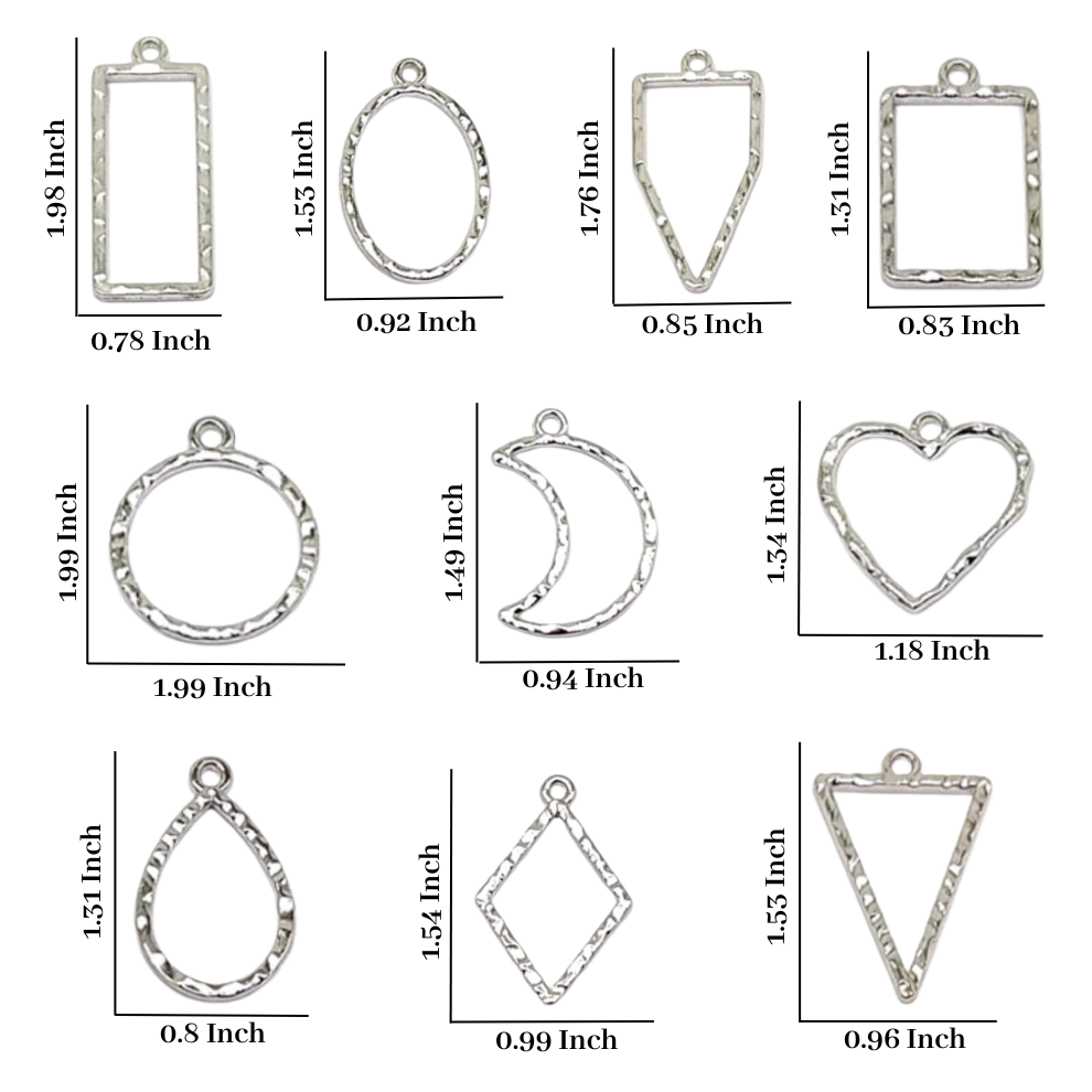 Designer Bezel (10 Pcs, Silver)