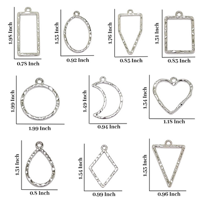 Designer Bezel (10 Pcs, Silver)