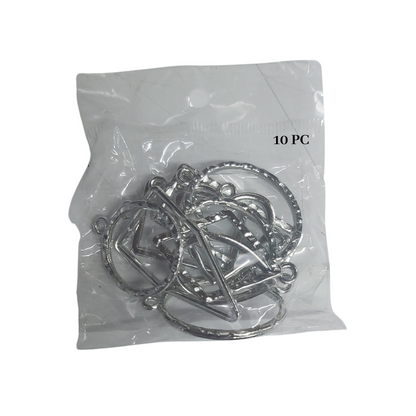 Designer Bezel (10 Pcs, Silver)
