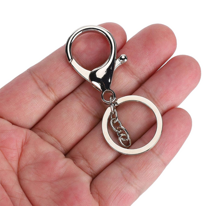 12 Pc Keychain Ring with Lobster Claw Clasp
