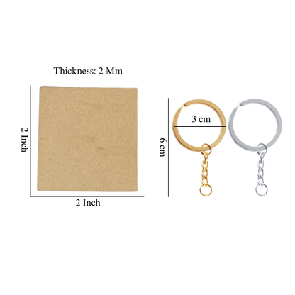 Mdf with Keychain