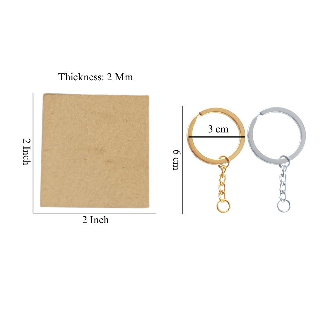 Mdf with Keychain