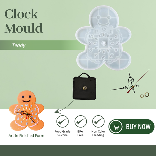 Teddy Clock Mould Kit