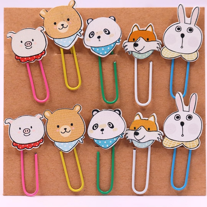 Colorful Wooden Paper Clip