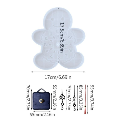 Teddy Clock Mould Kit