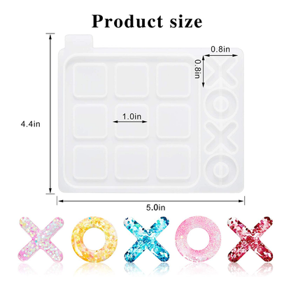 Resin Tic Tac Toe Mould Board Game Mold