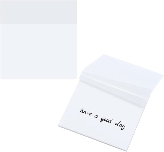 Transparent Sticky Notes Pad Clear Sticky Notes, 50 Sheets