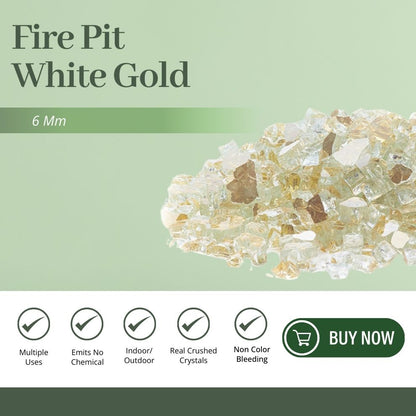 Fire Pit - White with Gold 6mm