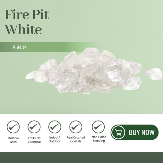 Fire Pit - White 8mm