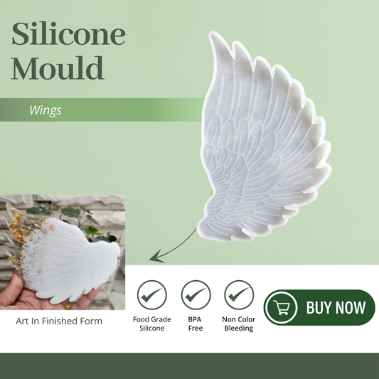 Angel Wings Tray Coaster Mould